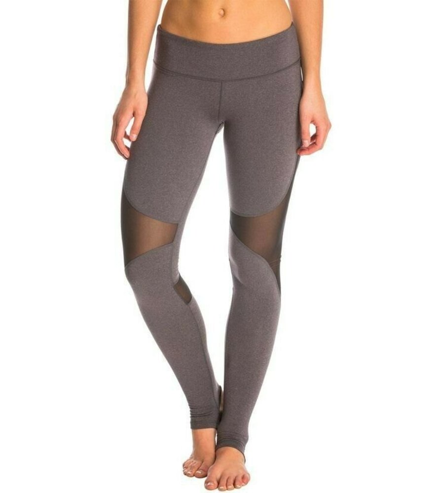 Alo Yoga Mid-rise Coast Leggings in Gray with Black | Stirrups